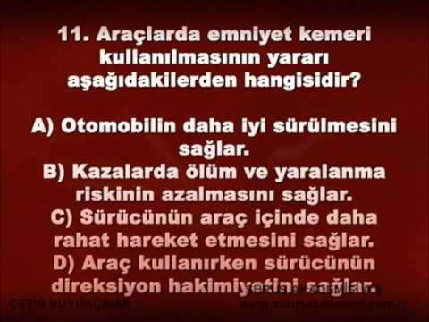 İlkyardım Sınavlarda Çıkmış Soru Çözümü