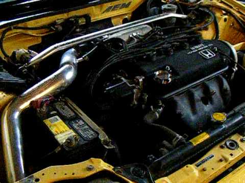 AEM cold air intake on crx si 2