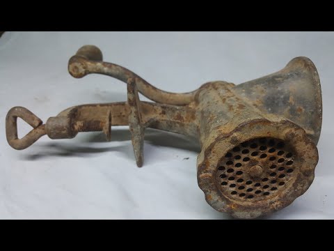 antique Meat Grinder restoration (5)