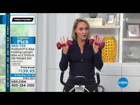 ProForm XBike mit 2 Pfund Gewichtssatz, 2 Trainings-DVDs
