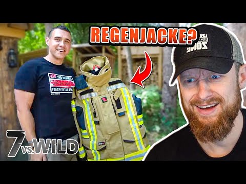Mit FEUERWEHRJACKE zu 7 vs. Wild?! - Fritz Meinecke reagiert auf Mattins Regenjackentest