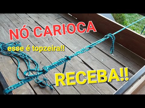 COMO fazer nó de caminhoneiro ou carioca #nó #carioca #dicas