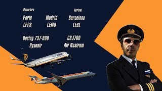 Microsoft Flight Simulator X | Porto - Madrid - Barcelona |  Ryanair - Air Nostrum | World Tour