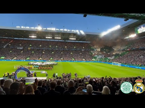 Celtic Park Erupts As The Champions League Anthem Starts Playing - Celtic Glasgow vs Real Madrid