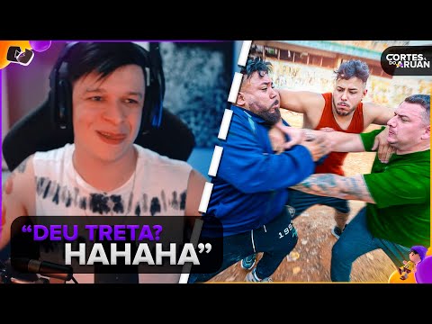 ARUAN REAGE: DEU TRETA NO JOGO DE PAINTBALL COM MEUS AMIGOS 😞 (RENATO GARCIA) - Cortes do Aruan