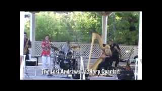 Lori Andrews, jazz harp quartet "Sugar" featuring Ira Nepus, trombone
