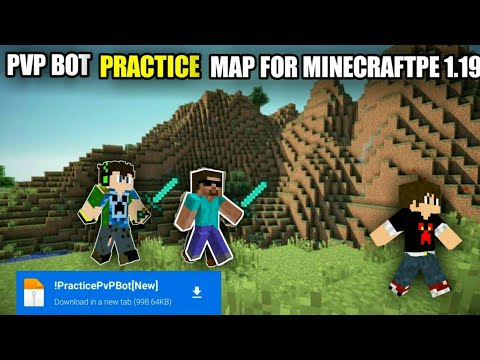 Unstoppable PVP Bot Hunting in Minecraft PE 1.20!