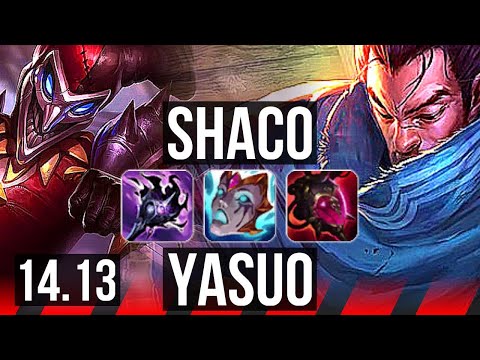 SHACO vs YASUO (TOP) | 52k DMG | VN Diamond | 14.13