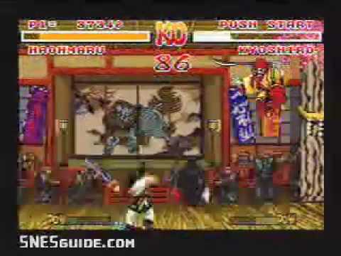 samurai shodown super nintendo moves