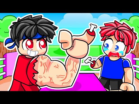 Hasan'la Bilek Güreşi Yaptık !! - Roblox !!