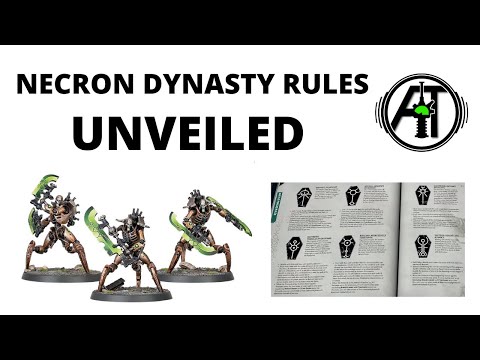 Necron Dynasty Rules Unveiled - Review of Necrons Dynastic Codes from New Codex
