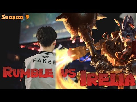 Faker - Rumble vs Irelia Mid - LoL Season 9 KR Ranked | League of Legends Replays
