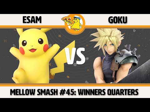 Mellow Mushroom SSBU #45 - ESAM (Pikachu) vs Goku (Cloud) Smash Ultimate Winners Quarters