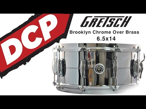 Gretsch Brooklyn Chrome Over Brass Snare Drum 14x6.5 image 4