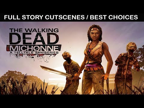 The Walking Dead: Michonne - All Cutscenes / Full Movie (Telltale Games) PC 1080p 60FPS
