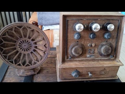Vintage Telefunken 3 Telefunkon III/1926, Antique radio restoration