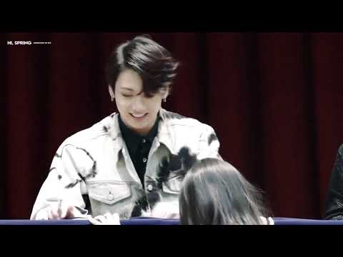 [180527] Aladin fansign Jungkook was so soft for this little girl ♡