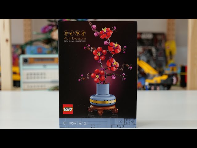 Vídeo relacionado con LEGO Botanicals Plum Blossom Set For Adults - Artificial Flowers for Indoor Incl. a Buildable Flowerpot - Home Office Decor Display Piece - DIY Gift for Women and Men - 10369