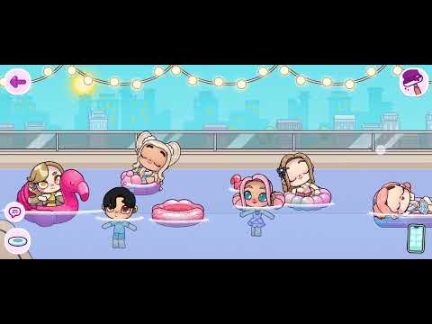 Vídeo festa na piscina com a Shakira.#avatarworld #shakira #zarafamilia #festa #piscina