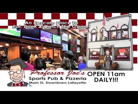 Professor Joe's Sports Pub & Pizzeria em Lafayette, Indiana, produzido pela Innovative Digital Media