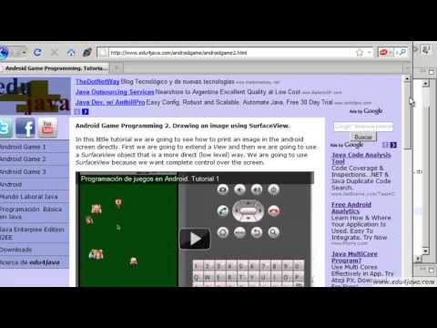 安卓遊戲2 Java編程教程 (Android Game 2 Java Programming tutorial)