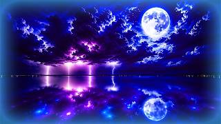 🔴 Sleep Instantly Under The Moon 🌙 24 Hours of Stormy Night Ambience | Cozy & Peaceful Sleep Music thumbnail