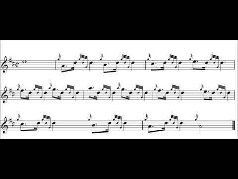 Great Highland Bagpipes Intermediate Exercise 62 – low pitch normal speed