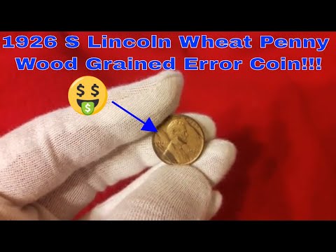 1926 S Key Date Lincoln Cent / Penny w Epic Woody error! A Rare Penny worth money 💲💲💲