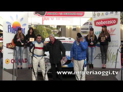 2° Rally Ronde Val Merula i primi tre classificati p.s. e premiazione sul palco