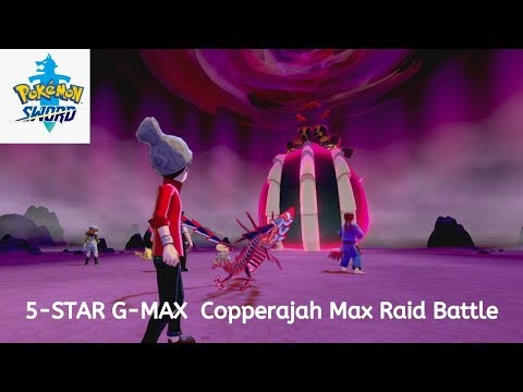 Pokemon Sword 5-Stars Max Raid Battle - Gigantamax Copperajah