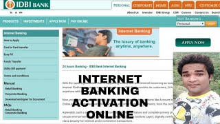 How to activate internet banking in IDBI Bank ! IDBI Bank me internet banking ka registration kare