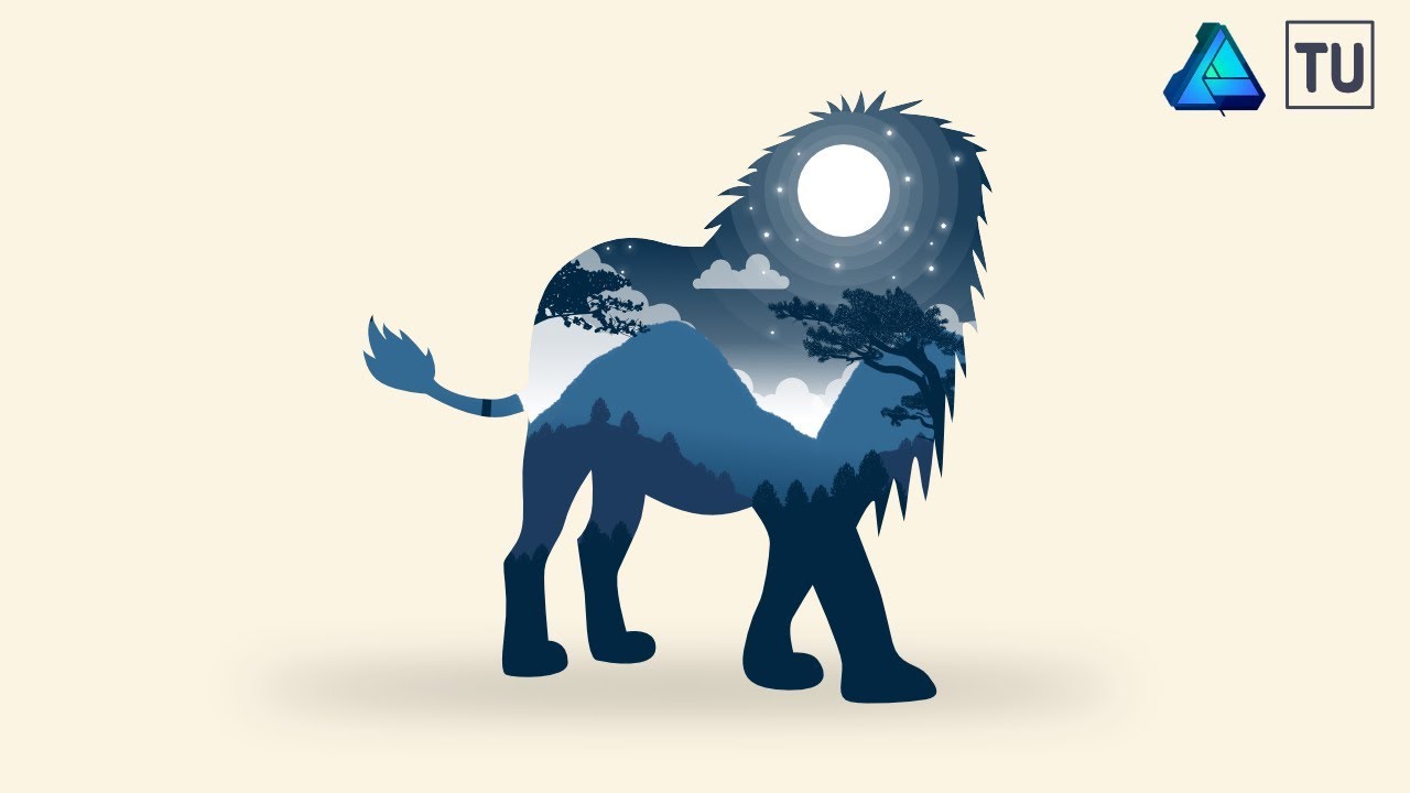 Lion Vector Design Illustration - Affinity Designer