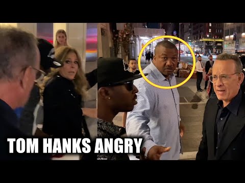 Tom Hanks Angrily Confronts Fans After They Push His Wife Rita Wilson