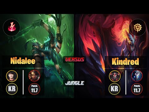 Tarzan NIDALEE (Jungle) [Electrocute] VS KINDRED - Grandmaster KR Patch 11.7