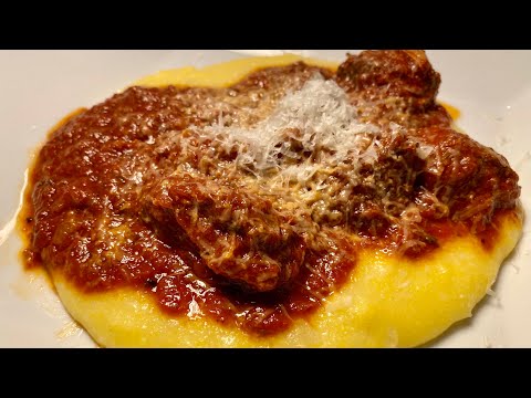 Creamy Polenta with Pork Ragu