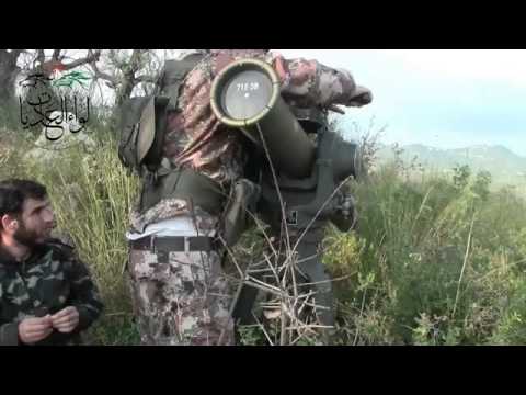 تدمير دبابة بعد استهدفها من قبل لواء العاديات في تلا في محافظة اللاذقية