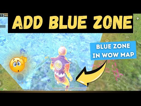 How To Add Blue Zone to Wow Map In Pubg 🤔 |Ad Zone to WOW Map😱|PUBGM