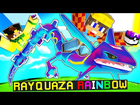 CATTURIAMO RAYQUAZA RAINBOW con I MIEI AMICI! - Minecraft MULTIPIXELMON