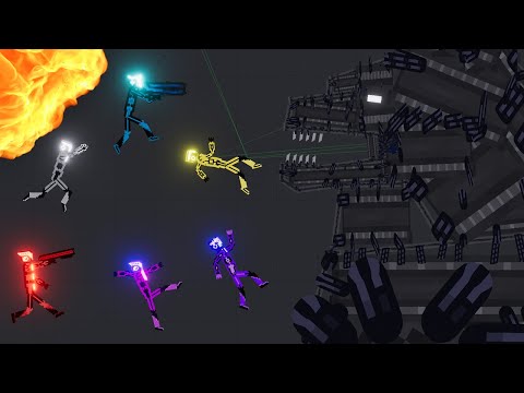 Hi-Tech Soldier vs Godzilla in People Playground