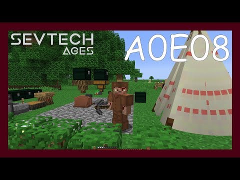 Sevtech Ages 3.11 Lets Play - Advanced primal chests and horse powered automation