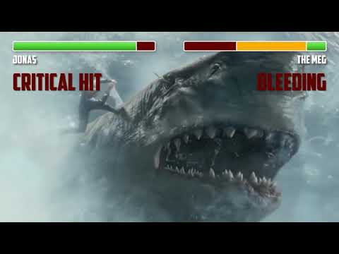 The Meg vs Jonas WITH HEALTHBARS  Final Fight  HD  The Meg