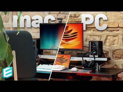 My Mac & PC Workstation - Desk Setup Tour 2025