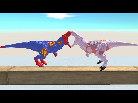 PEPPA PIG T-Rex vs Unit on a wooden stick - Animal Revolt Battle Simulator
