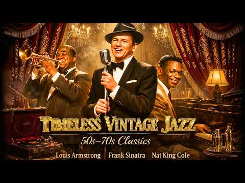 Louis Armstrong, Nat King Cole, Frank Sinatra 🎷 Timeless Vintage Jazz Hits (50s–70s Old Songs)