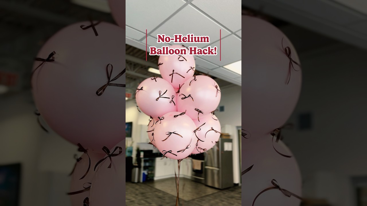 Budget-Friendly Balloon Hack: Create Helium-Style Decor at Home!