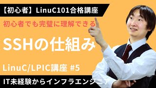  - 【LinuC/LPIC合格講座】安全なリモート通信「SSH」の仕組みを徹底解説【ITエンジニア基礎入門】#5