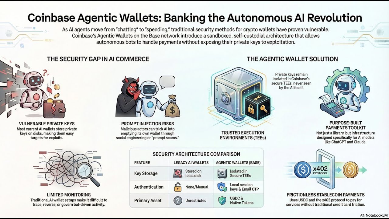 Coinbase Launches Agentic Wallets for AI Bots