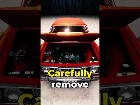 How to Do an Engine Swap in Under 20 Seconds #shorts #cars #beamngdrive