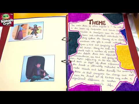 Class 12 English Project on The Rattrap | Beautiful Handwritten File using Komodo Handcrafted Sheets