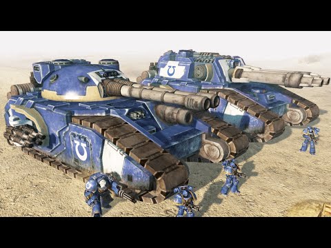 ULTIMATE MOD WARHAMMER 40K: Ultramarines & Mega Tanks vs Chaos! - Men of War: Assault Squad 2